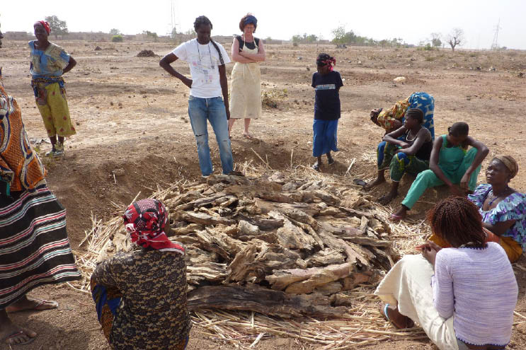 Grubenbrand. Ausbildungsprojekt Burkina Faso